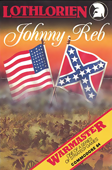 Johnny Reb box art for Commodore 64